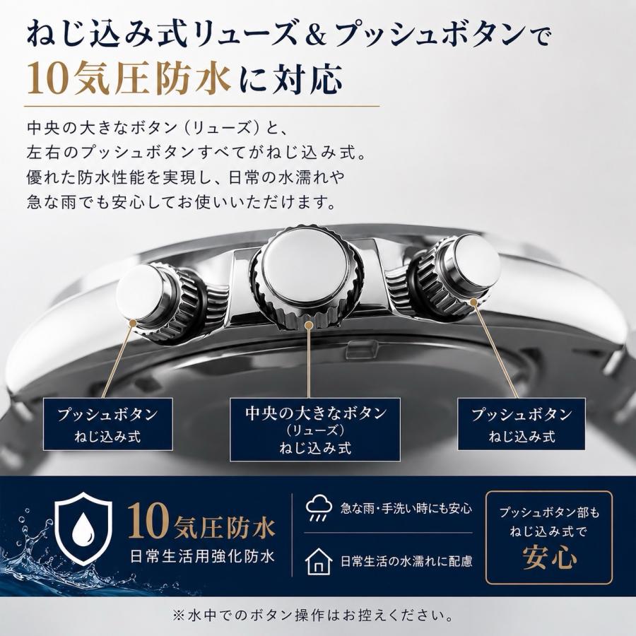 腕時計 メンズ 40代 50代 クロノグラフ オマージュウォッチ クォーツ