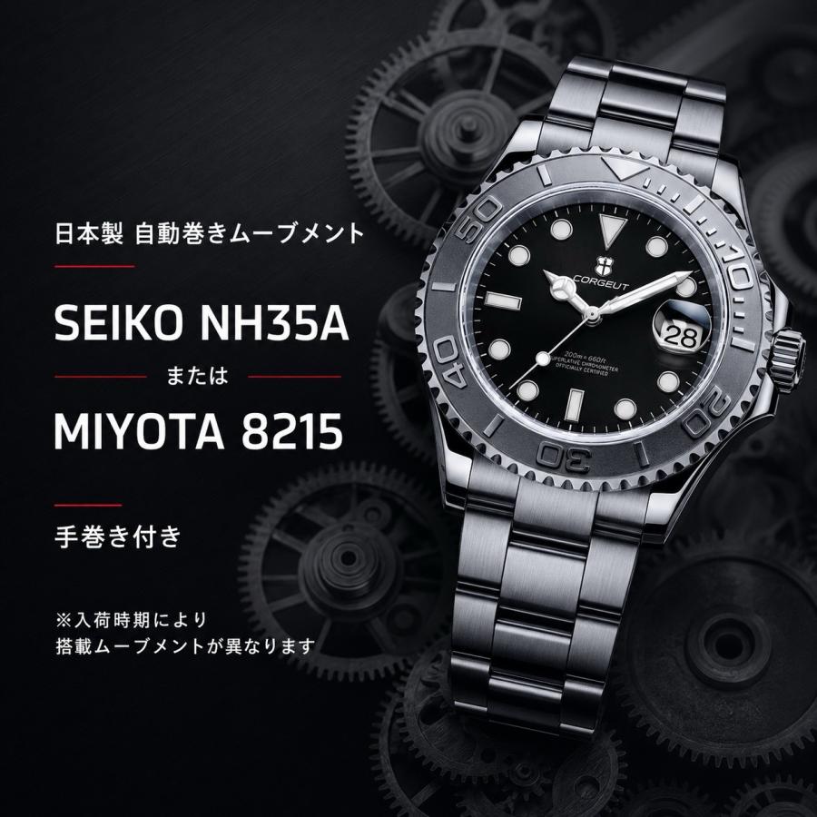 腕時計 メンズ 機械式 自動巻き 日本製ムーブメント ダイバーズ