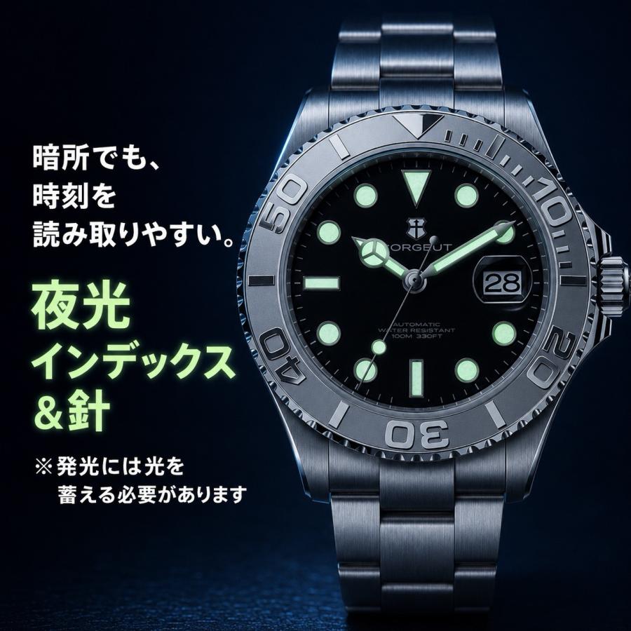 腕時計 メンズ 機械式 自動巻き 日本製ムーブメント ダイバーズ