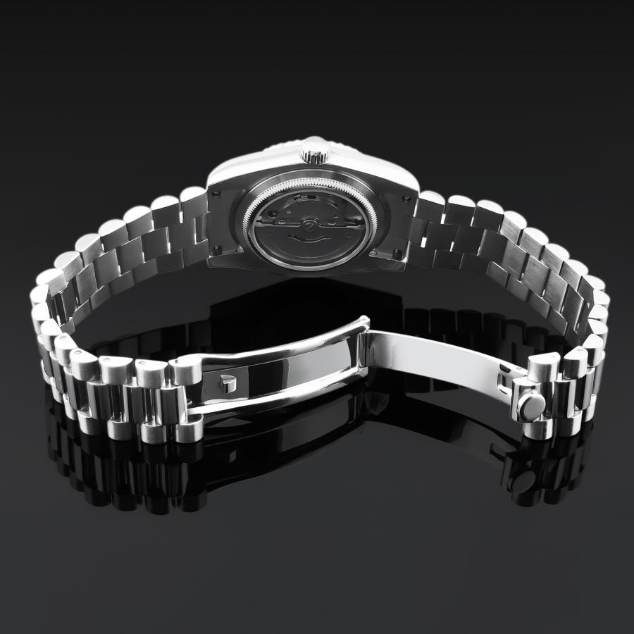 腕時計 メンズ 機械式 自動巻き 40代 50代 オマージュウォッチ デイデイト 手巻き 36mm 日付 曜日 CORGEUT 6002 |  | 11