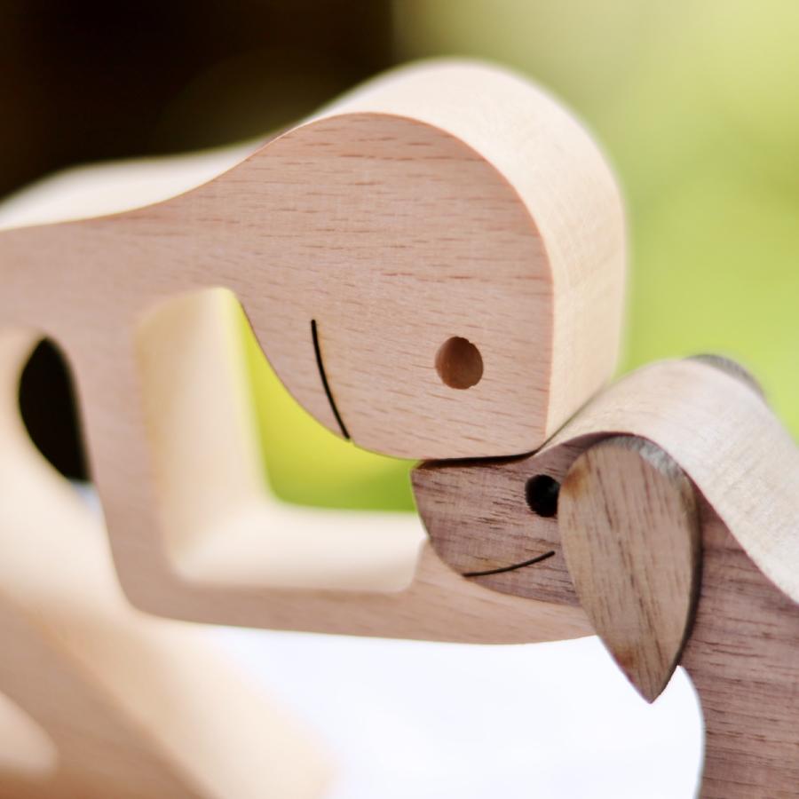 木製 オブジェ 置物 犬 子犬 猫 子猫 動物 天然木 おもちゃ プレゼント |  | 05