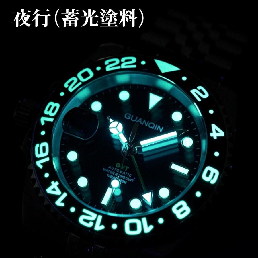 自動巻き腕時計 メンズ 40代 50代 左利き用 レフトハンド GMT 自動巻き腕時計 メンズ 40代 50代 左利き用 レフトハンド GMT