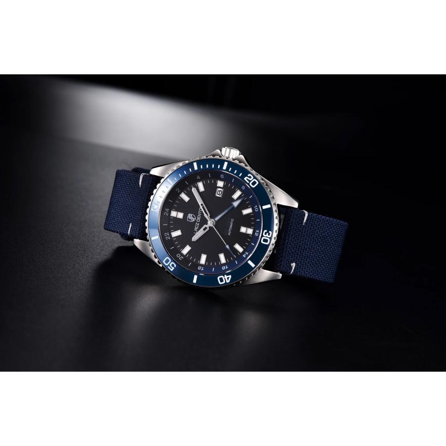 機械式腕時計 メンズ 40代 50代 GMT オマージュウォッチ Dバックル LACZ DENTON 日付 LD-9106 |  | 10