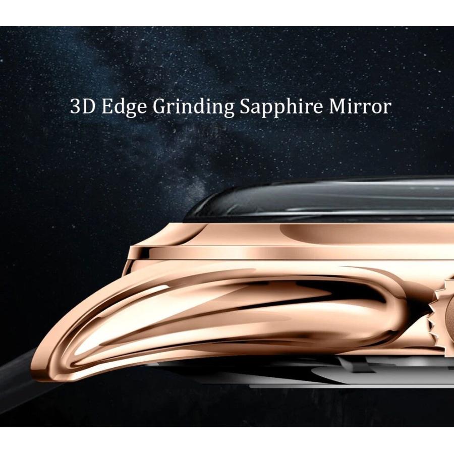 D-STORE 腕時計 自動巻き レザーベルト ムーンフェイズ ゴールド D-STORE 腕時計 自動巻 レザーベルト ムーンフェイズ オートマチック