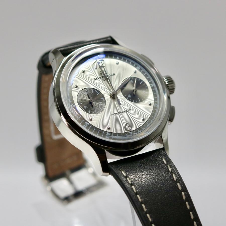 腕時計 メンズ 40代 50代 クロノグラフ クォーツ 38mm 革ベルト ホワイト MYSTERIOUS CODE |  | 06