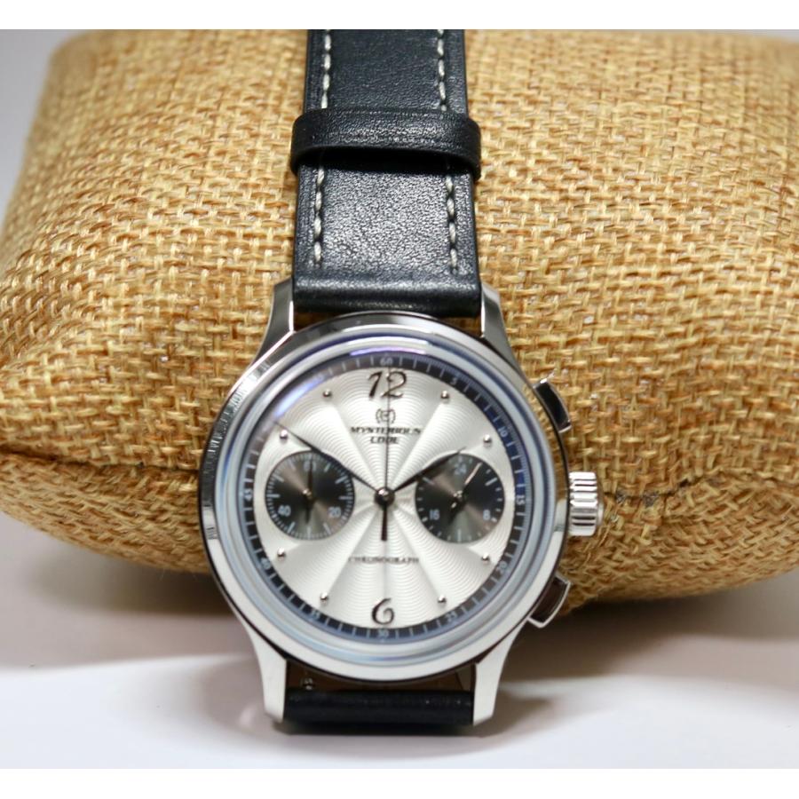 腕時計 メンズ 40代 50代 クロノグラフ クォーツ 38mm 革ベルト ホワイト MYSTERIOUS CODE |  | 07
