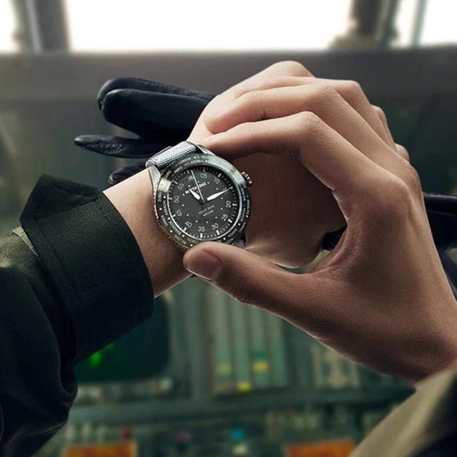 腕時計 メンズ ソーラー ワールドタイム機能 パイロットウォッチ 5気圧防水 ナイロン 革 NORTH EDGE MACH |  | 09