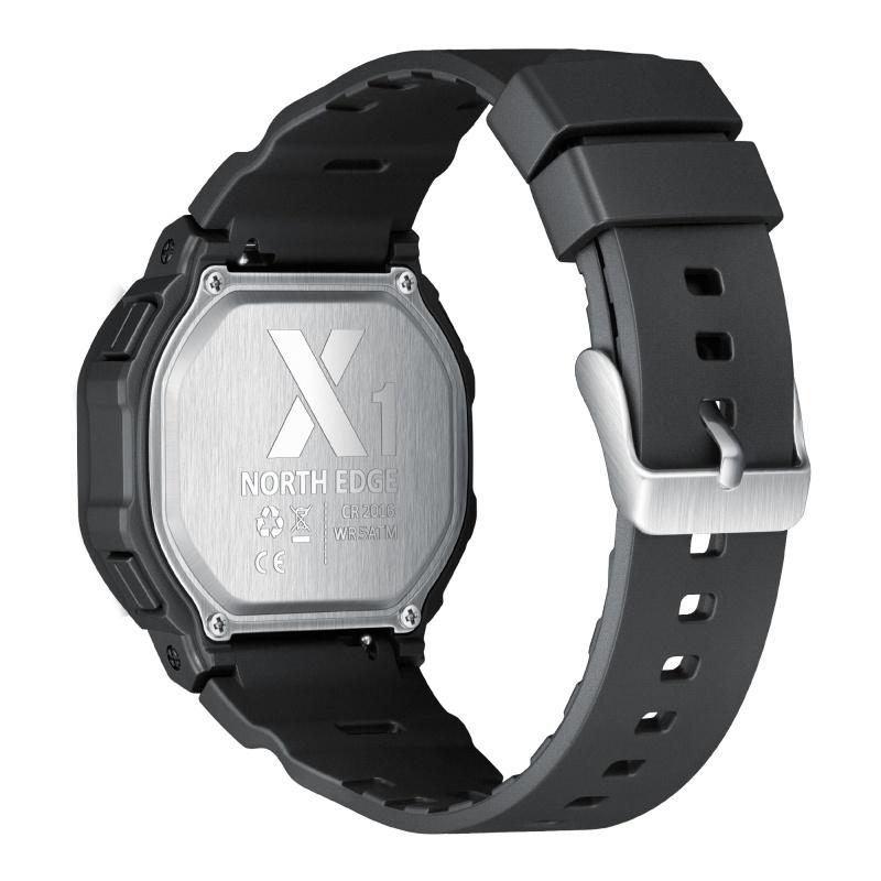 腕時計 メンズ NORTH EDGE デジタル クォーツ 防水 軽量 X1 : 腕時計の