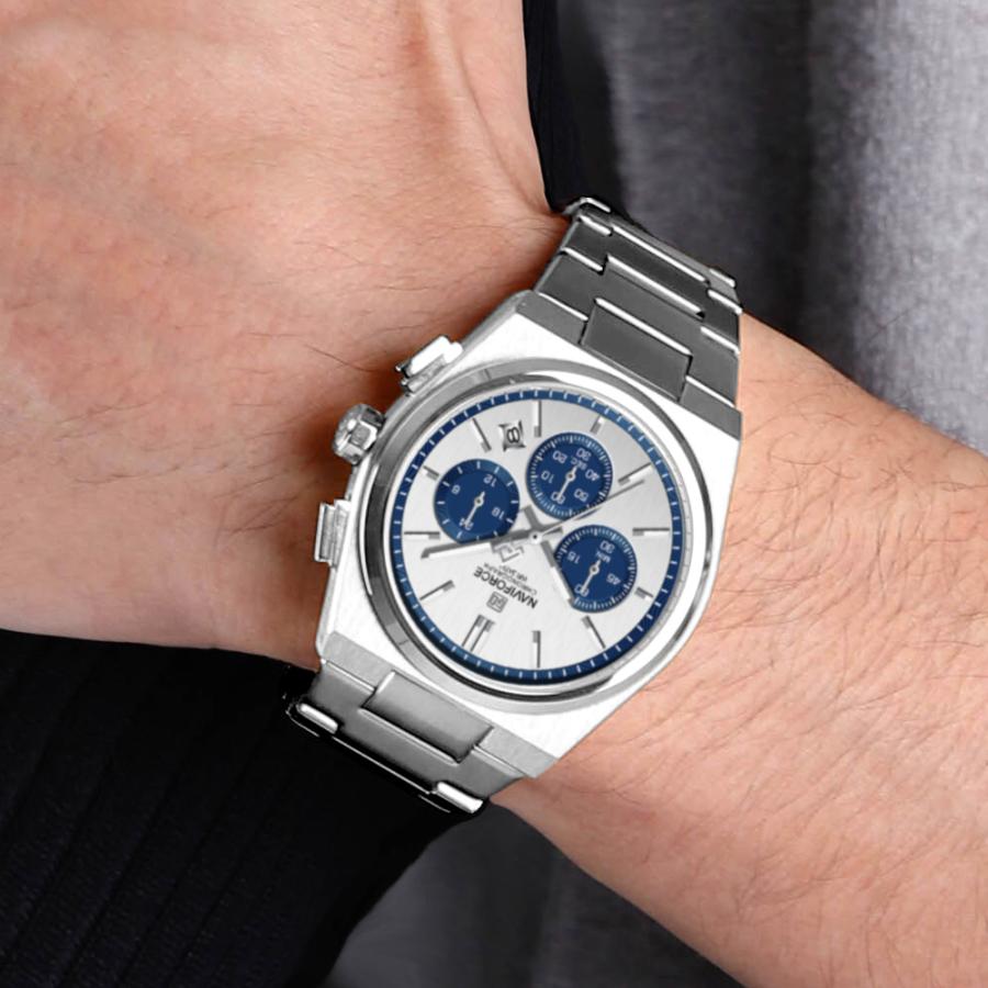 ペアウォッチ カップル 夫婦 クォーツ クロノグラフ ペア価格 日付 プレゼント ギフト NAVIFORCE NF8048 |  | 12