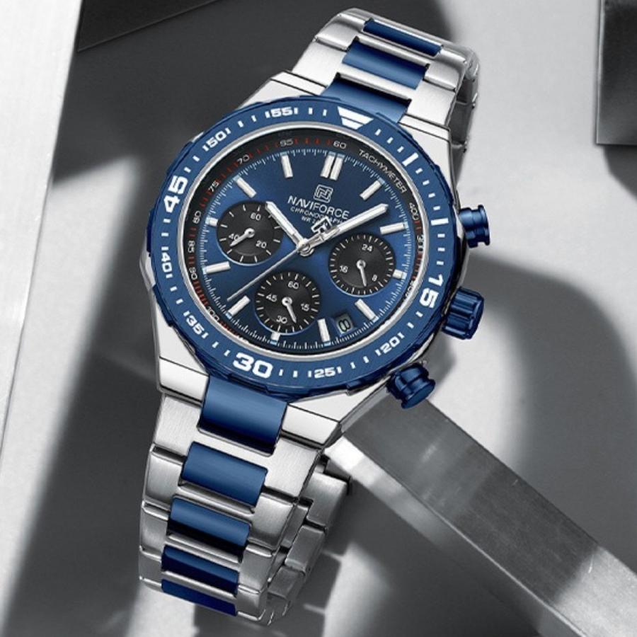 腕時計 メンズ 40代 50代 クロノグラフ オマージュウォッチ クォーツ 日付 42mm 高見え NAVIFORCE NF8049 |  | 08