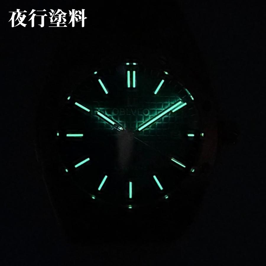 機械式腕時計 メンズ 40代 50代 オマージュウォッチ 自動巻き ミヨタムーブメント 手巻き付き OBLVLO TM-ASP |  | 10