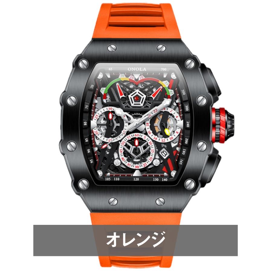 ノーロゴ カスタム クロノグラフ ブレスウォッチ オマージュ ブラック image_1-e1730705623957.jpg.webp