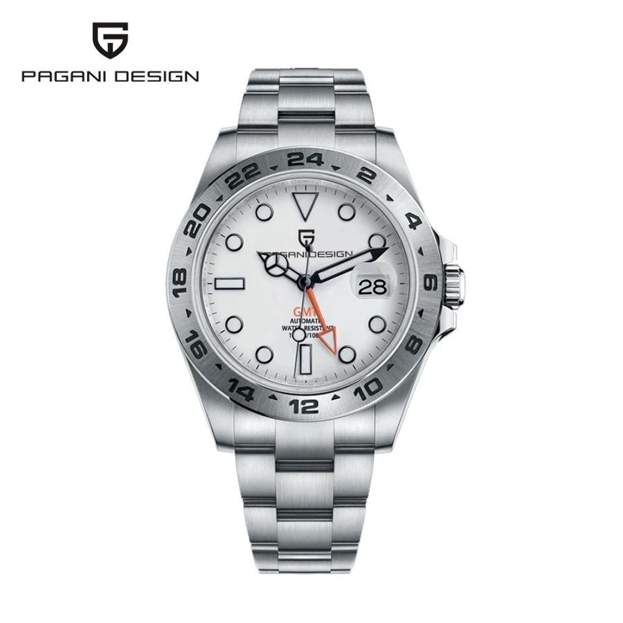 腕時計 メンズ 40代 50代 パガーニデザイン PAGANI DESIGN オマージュウォッチ GMT針 機械式 父の日 PD-1682 メンズ 40代 50代 PD ステンレス SUS316L