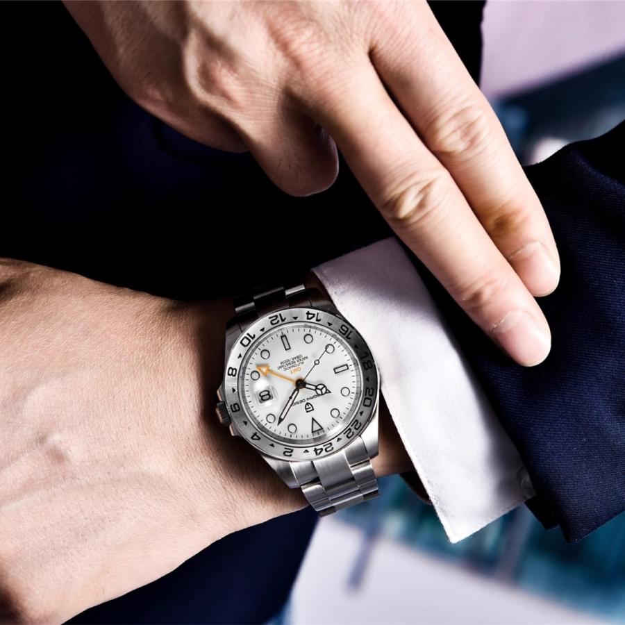 腕時計 メンズ 40代 50代 パガーニデザイン PAGANI DESIGN オマージュウォッチ GMT針 機械式 父の日 PD-1682 メンズ 40代 50代 PD ステンレス SUS316L