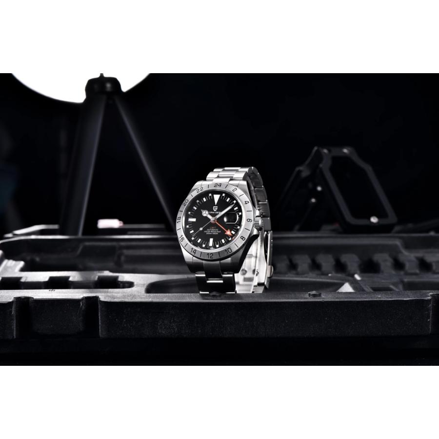 腕時計 メンズ 40代 50代 パガーニデザイン PAGANI DESIGN オマージュウォッチ GMT針 機械式 父の日 PD-1693 メンズ 40代 50代 PD ステンレス SUS316L