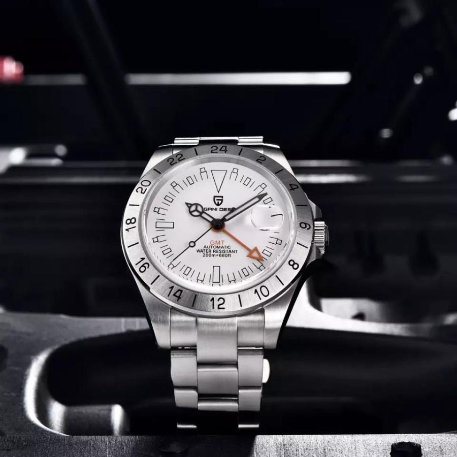 腕時計 メンズ 40代 50代 パガーニデザイン PAGANI DESIGN オマージュウォッチ GMT針 機械式 父の日 PD-1693 メンズ 40代 50代 PD ステンレス SUS316L