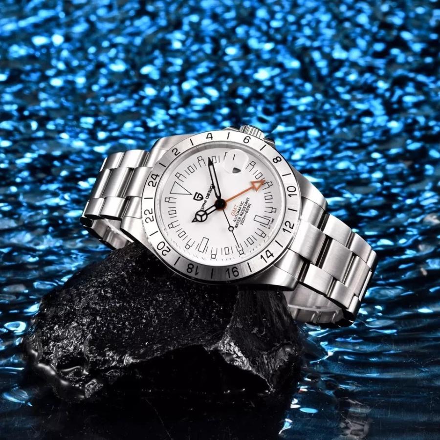 腕時計 メンズ 40代 50代 パガーニデザイン PAGANI DESIGN オマージュウォッチ GMT針 機械式 父の日 PD-1693 メンズ 40代 50代 PD ステンレス SUS316L