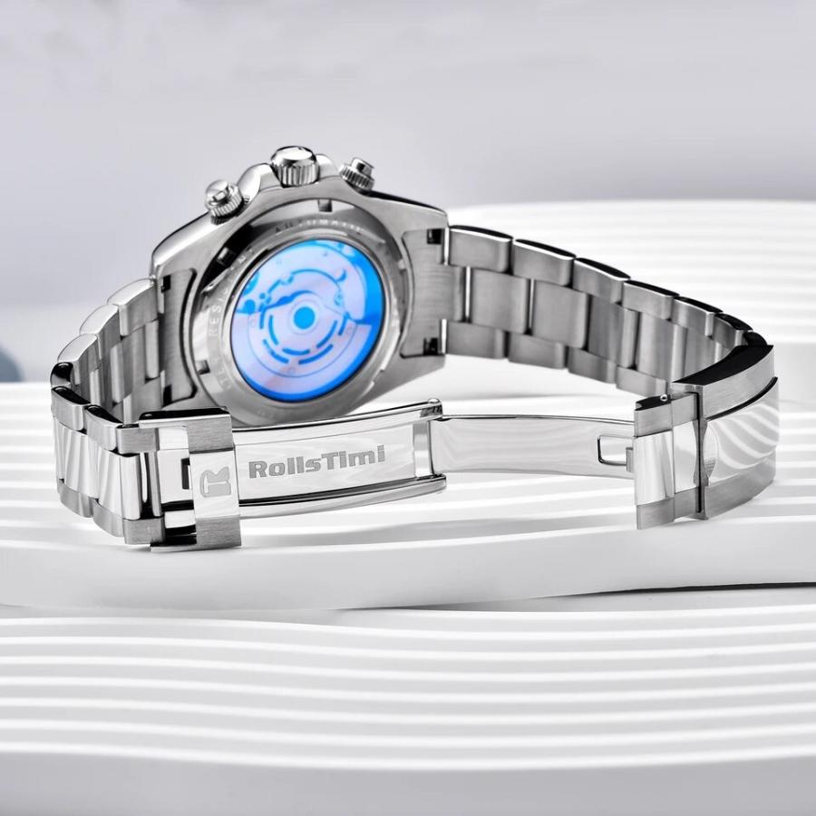 腕時計 メンズ 40代 50代 ROLLSTIMI オマージュウォッチ 機械式 自動巻き 手巻き付き 父の日 RT-137 |  | 09