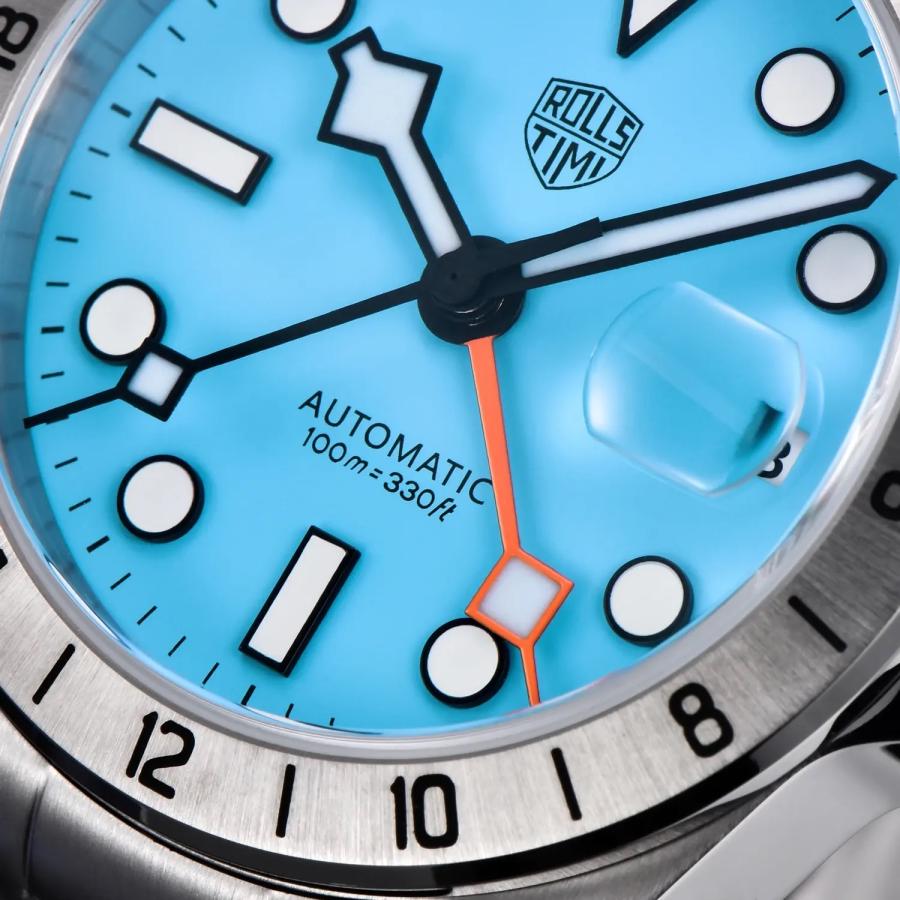 機械式腕時計 メンズ GMT オマージュウォッチ 自動巻き セイコー