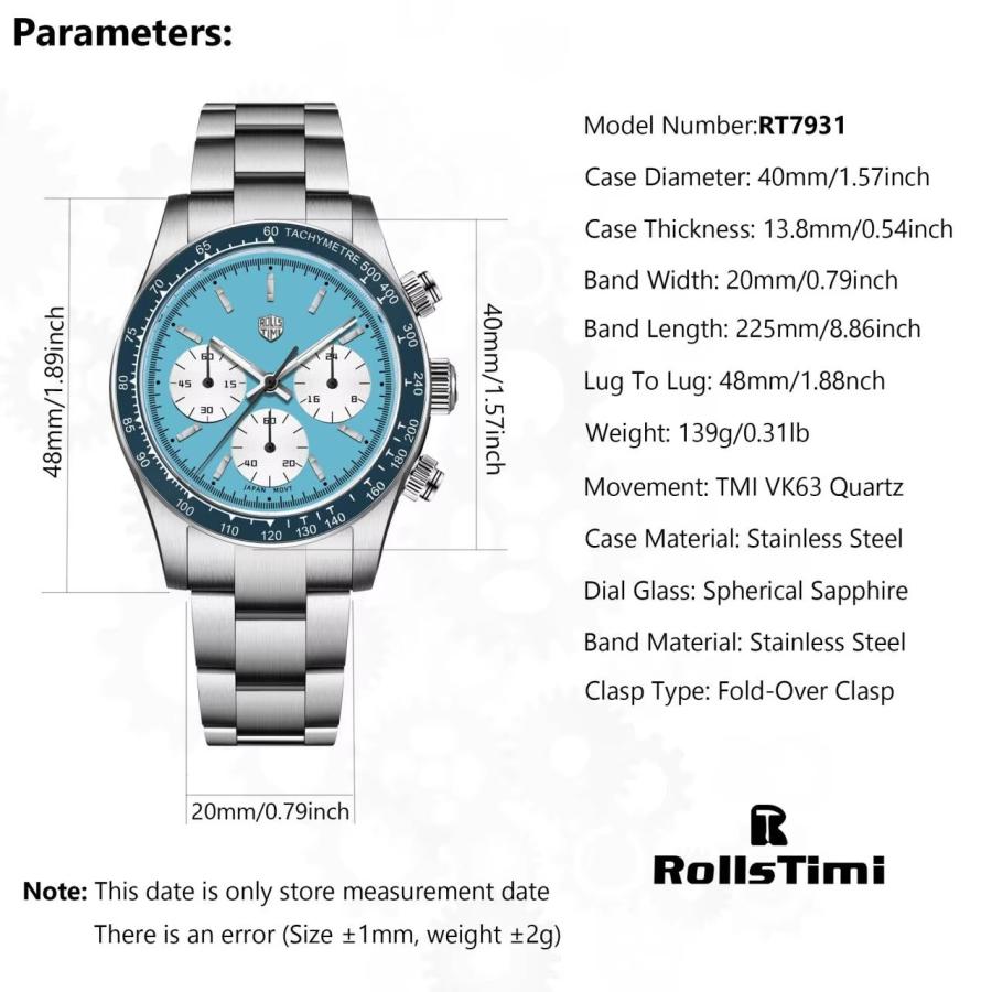 腕時計 メンズ 40代 50代 クロノグラフ オマージュウォッチ クォーツ
