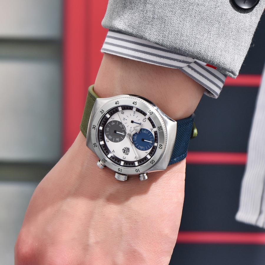 腕時計 メンズ 40代 50代 クロノグラフ クォーツ ナイロンベルト 革 回転ベゼル 5気圧防水 Rolls Timi RT-7932 |  | 14