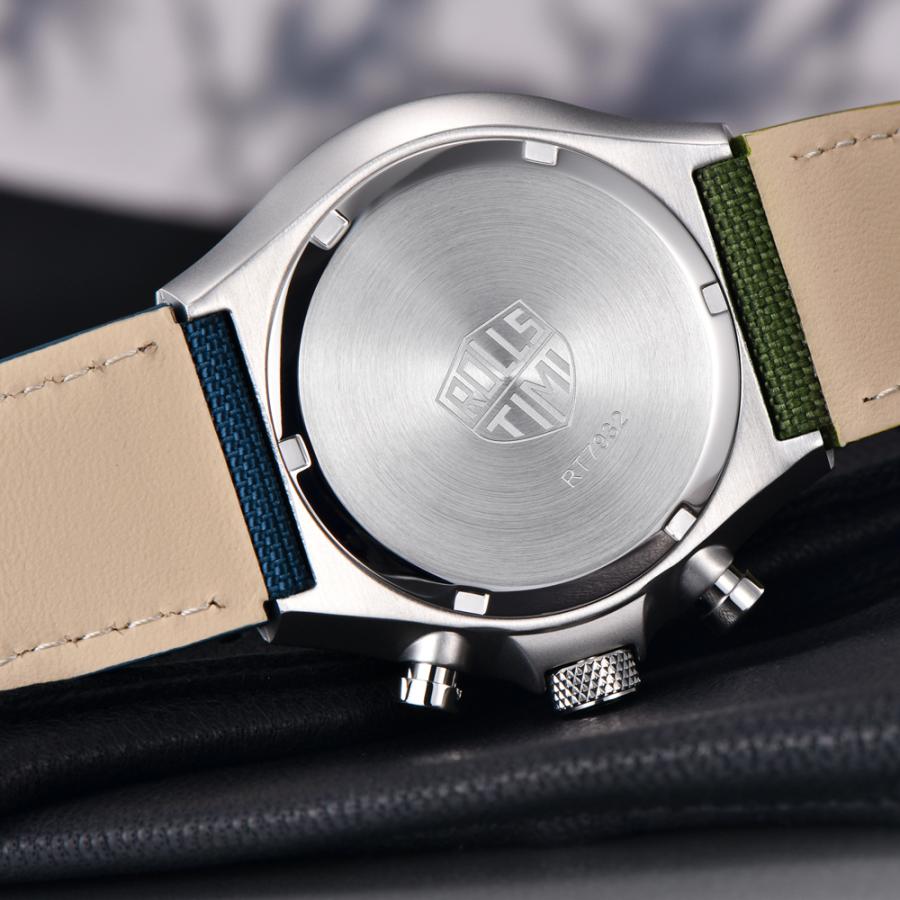 腕時計 メンズ 40代 50代 クロノグラフ クォーツ ナイロンベルト 革 回転ベゼル 5気圧防水 Rolls Timi RT-7932 |  | 09