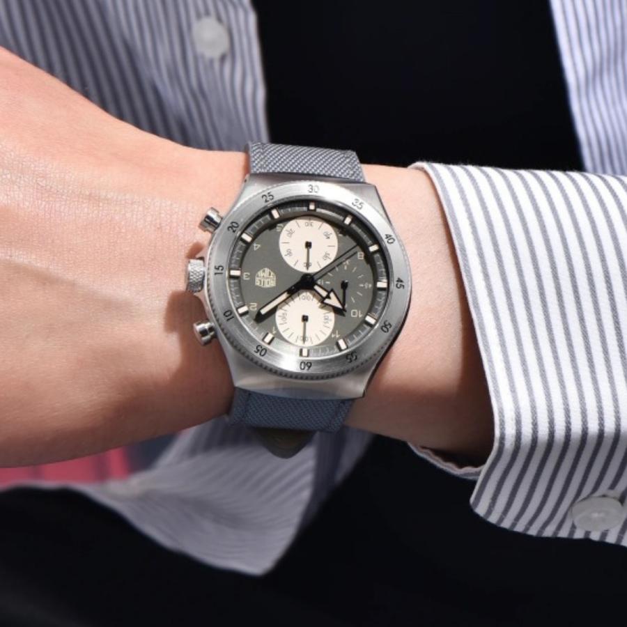 腕時計 メンズ 40代 50代 クロノグラフ クォーツ ナイロンベルト 革 回転ベゼル 5気圧防水 Rolls Timi RT-7932 |  | 13