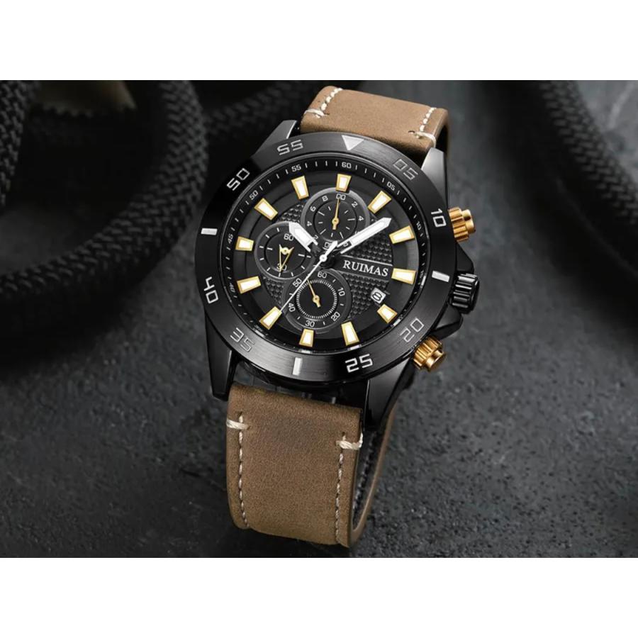 腕時計 メンズ 20代 30代 40代 50代 RUIMAS クロノグラフ