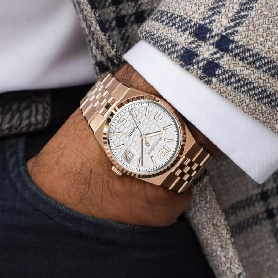 PATEK PHILIPPE オマージュ 自動巻き腕時計 機械式腕時計 メンズ 40代 オマージュウォッチ 自動巻き ミヨタ