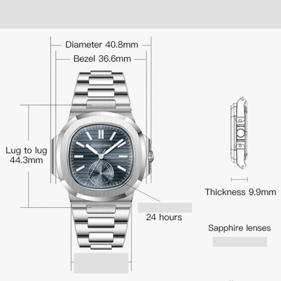 腕時計 メンズ 40代 50代 オマージュウォッチ クォーツ メカクォーツ 24時間計 SPECHT & SOHNE SP5980 |  | 11