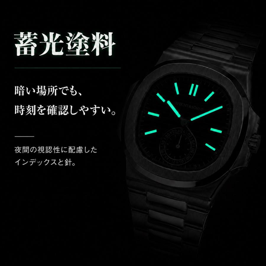 腕時計 メンズ オマージュウォッチ SPECHT & SOHNE クォーツ メカ