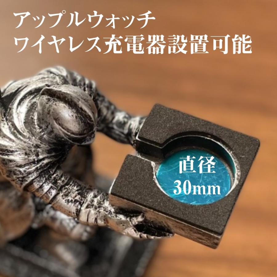 腕時計用スタンド ウォッチスタンド 1本用 アップルウォッチ 充電スタンド Apple Watch 戦士 人形 金属製 アクセサリー置き |  | 06