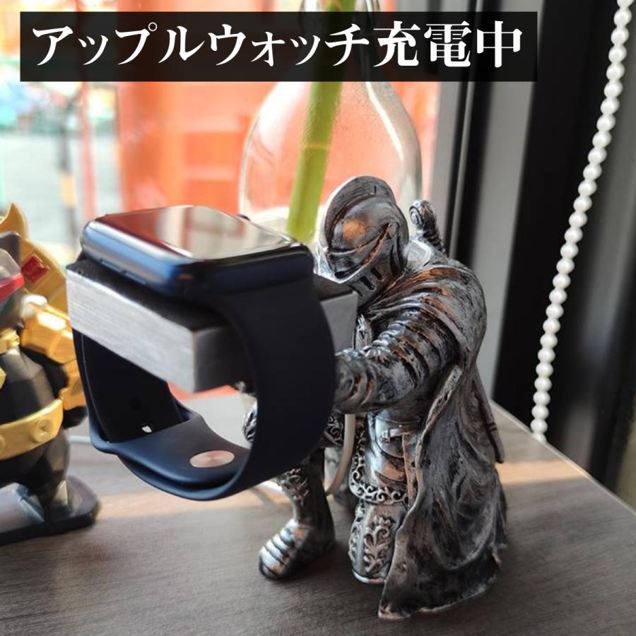 腕時計用スタンド ウォッチスタンド 1本用 アップルウォッチ 充電スタンド Apple Watch 戦士 人形 金属製 アクセサリー置き |  | 07