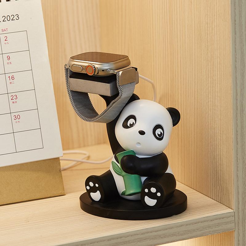 腕時計用スタンド ウォッチスタンド 1本用 アップルウォッチ 充電スタンド Apple Watch パンダ 人形 アクセサリー置き |  | 03