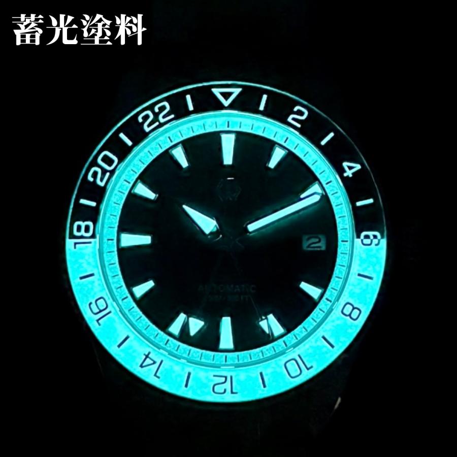ダイバーズウォッチ 腕時計 メンズ 40代 GMT オマージュウォッチ 機械