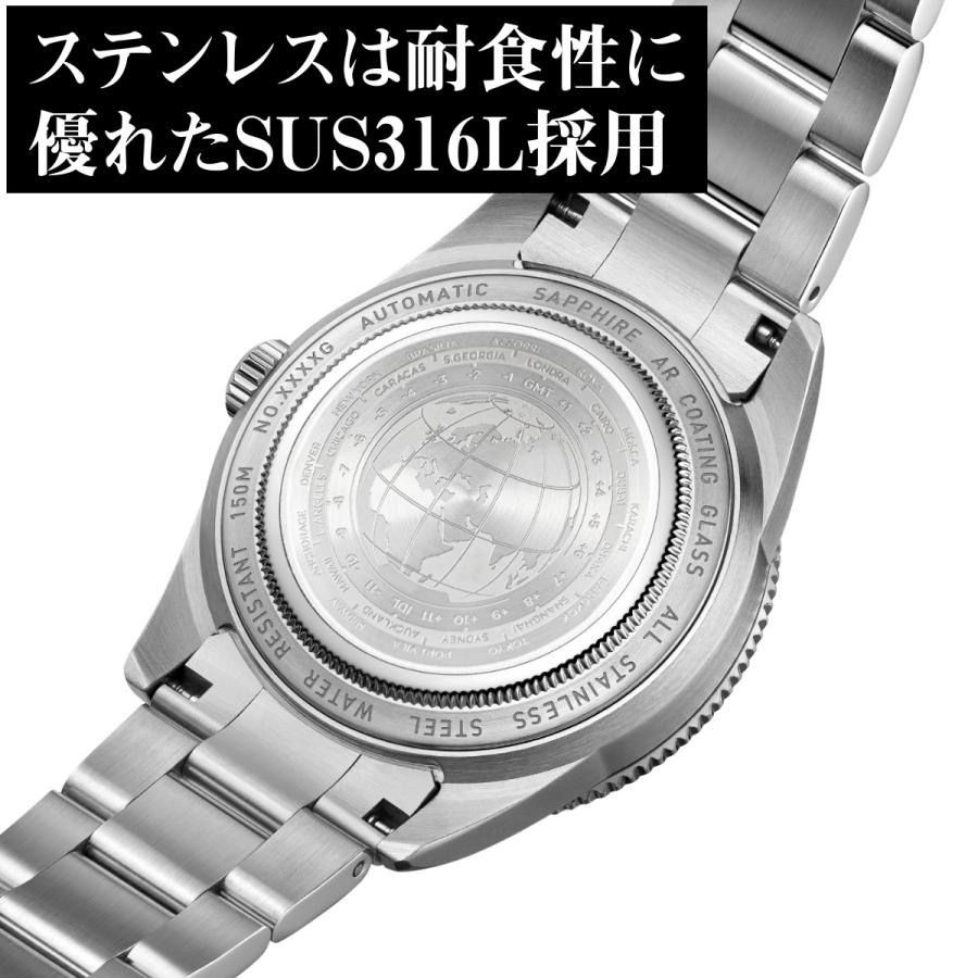 ダイバーズウォッチ 腕時計 メンズ 40代 GMT オマージュウォッチ 機械