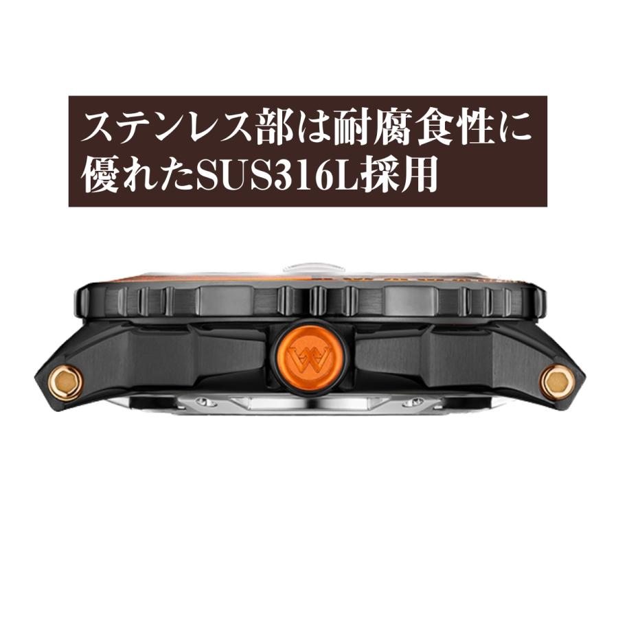 ダイバーズウォッチ 腕時計 メンズ 防水 機械式 自動巻き 手巻き付き