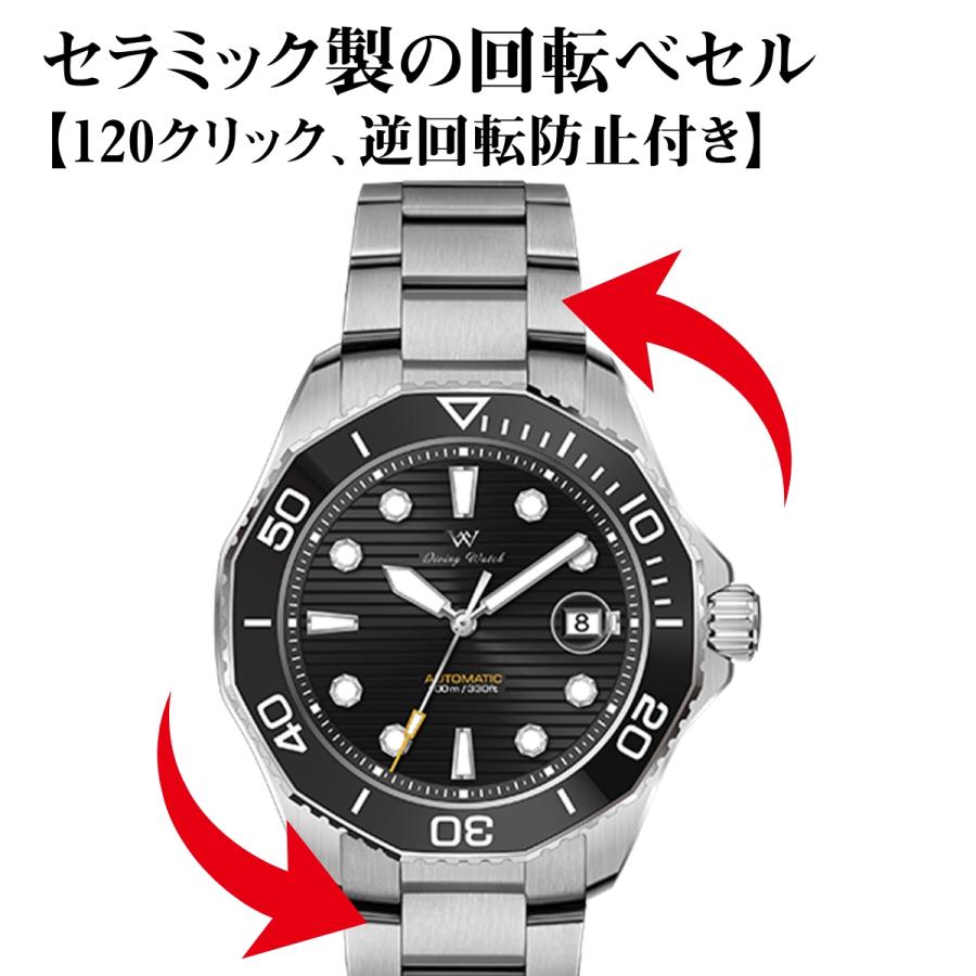 DESIGNLIGE 自動巻き 腕時計 100m ダイバー ウォッチ オマージュ circulo_wm-wm189
