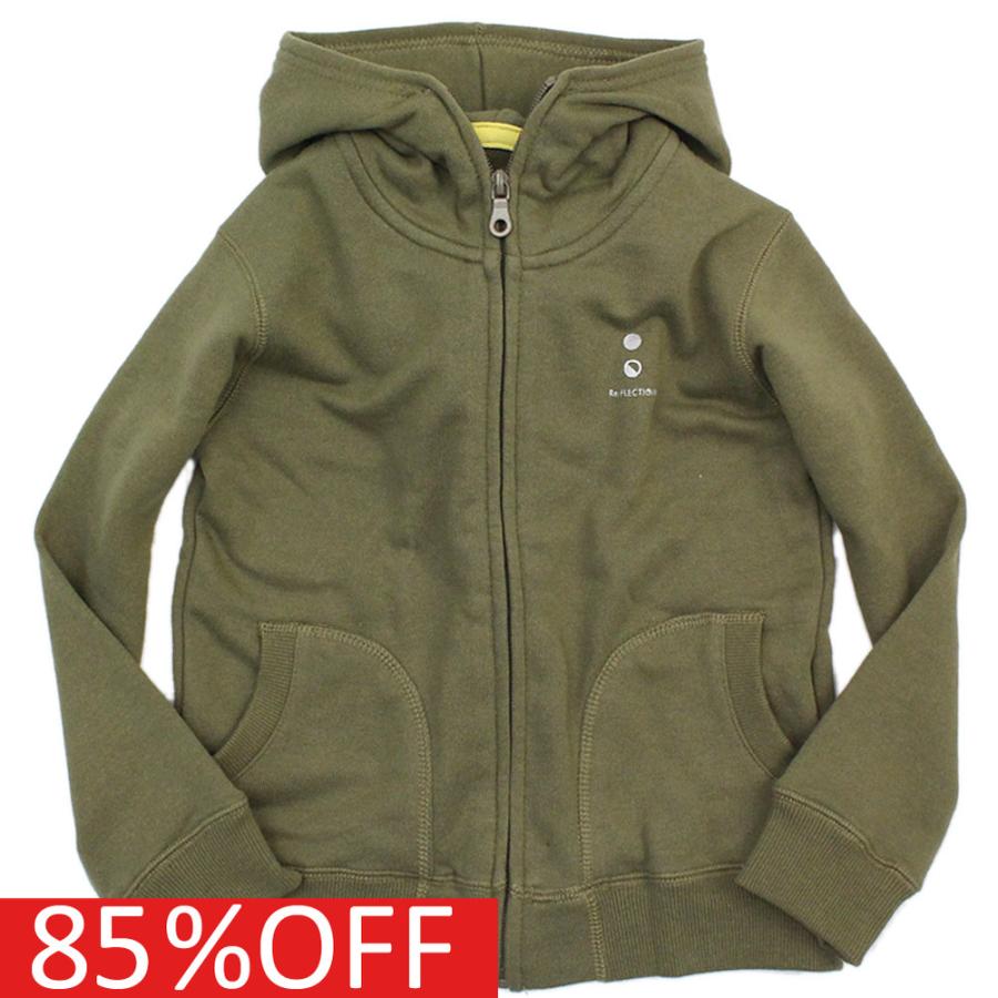 セール 80 Off パーカー Quot Re Flection リフレクション Quot 子供服 Zipパーカー カーキ 1 セール