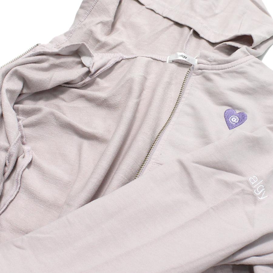 セール 「50%OFF」 パーカー "アルジー" ダブルジップグランジパーカー ピンク(PK) | algy | 03