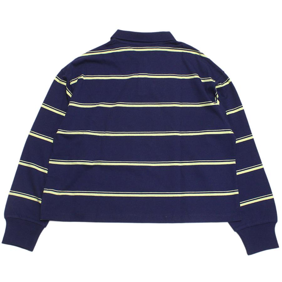 売れ筋商品|||長袖Tシャツ "チャンピオン" LONG SLEEVE　ボーダーポロシャツ カーボンブルー(395)