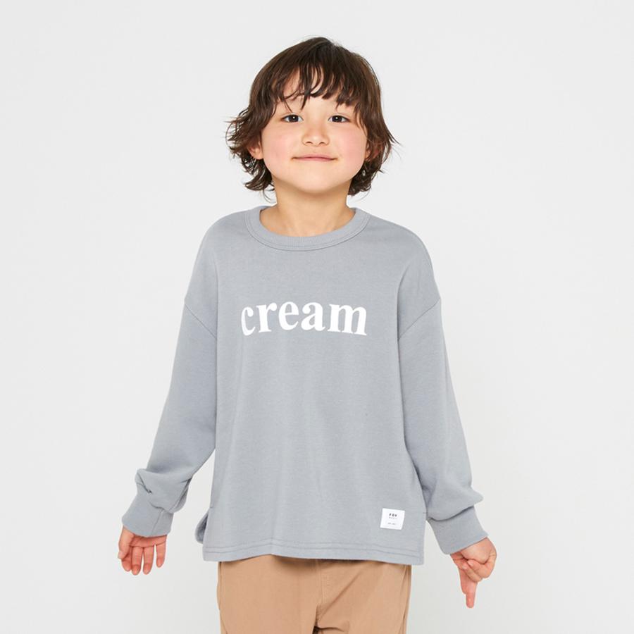 セール 「70%OFF」 トレーナー・ニット "フォブ" 子供服 cream ビッグスリット トレーナー グレー(GY)｜circus-circus｜02