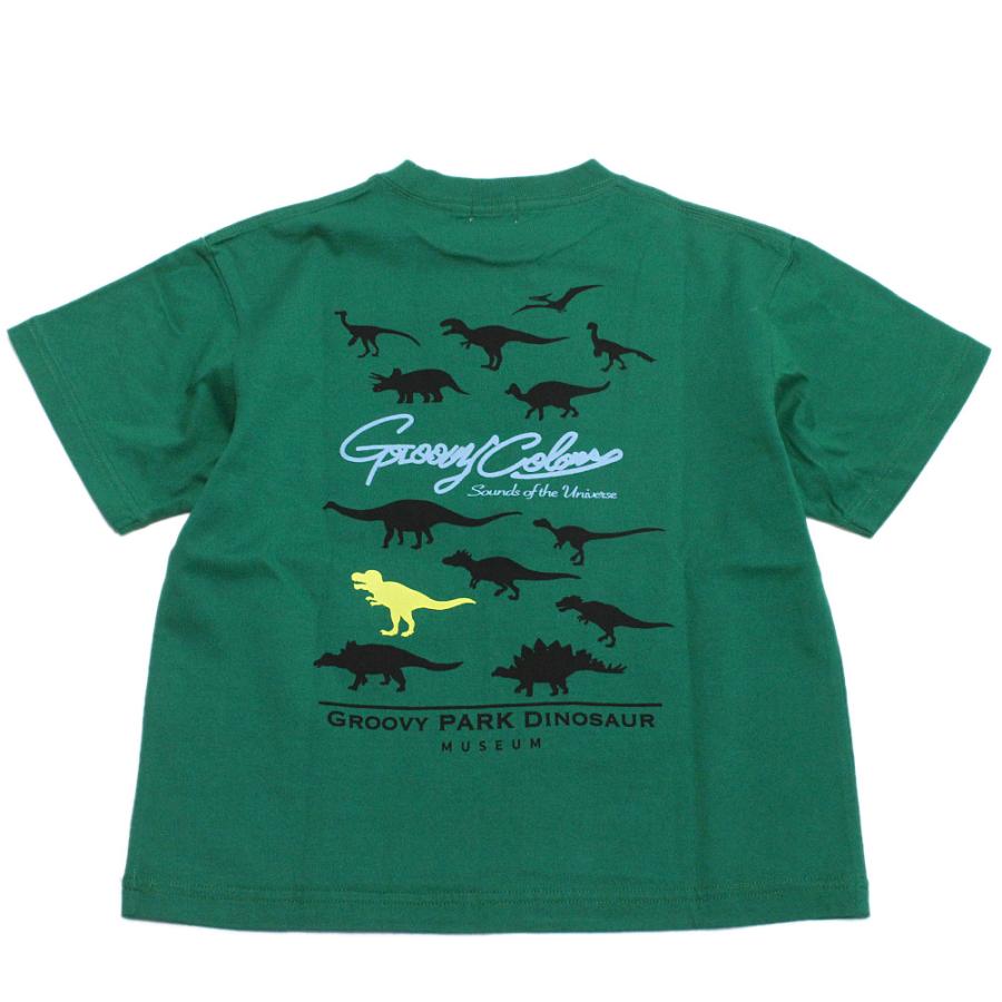 半袖Tシャツ "グルーヴィーカラーズ グルービーカラーズ" 子供服 テンジク DINOSAUR TEE 8GNグリーン｜circus-circus｜02