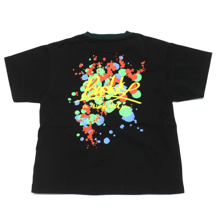 半袖Tシャツ "グルーヴィーカラーズ グルービーカラーズ" テンジク BUDDY DRIP PAINTING TEE 2BK黒の画像
