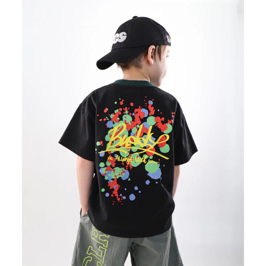 半袖Tシャツ "グルーヴィーカラーズ グルービーカラーズ" テンジク BUDDY DRIP PAINTING TEE 2BK黒の画像