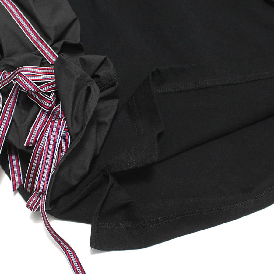 マレ　MARET 新品タグ付　天竺リンガー＆フリルT 02 パール釦フラワー×ドット刺繍ラッフルスリーブウエスト