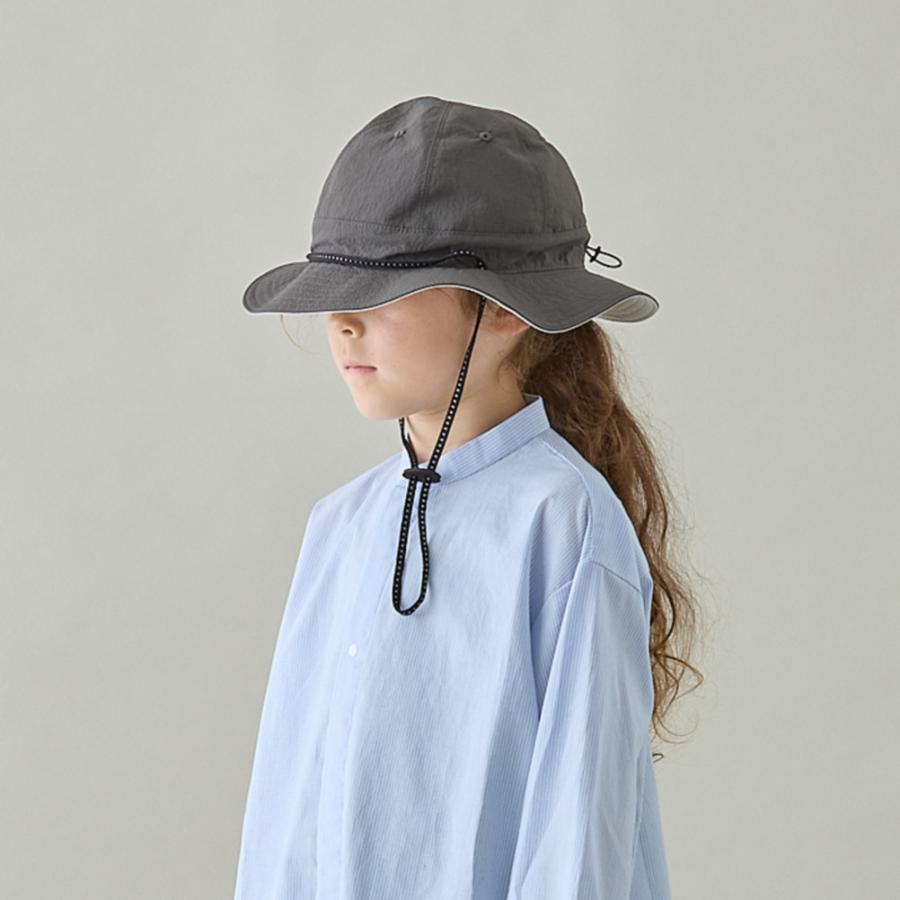 帽子 \" マウンテン MOUN TEN. MOUNTEN/\" reversible adventure ハット (re-nylon) チャコール×サンドの画像