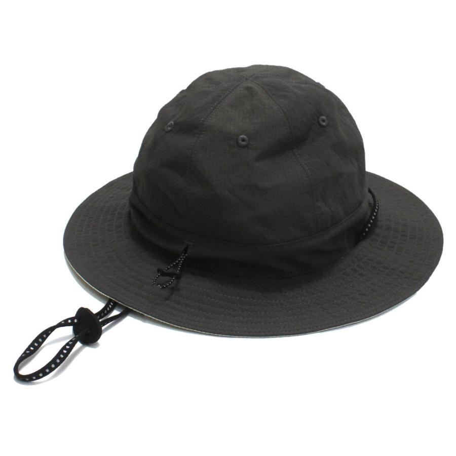 帽子 \" マウンテン MOUN TEN. MOUNTEN/\" reversible adventure ハット (re-nylon) チャコール×サンドの画像