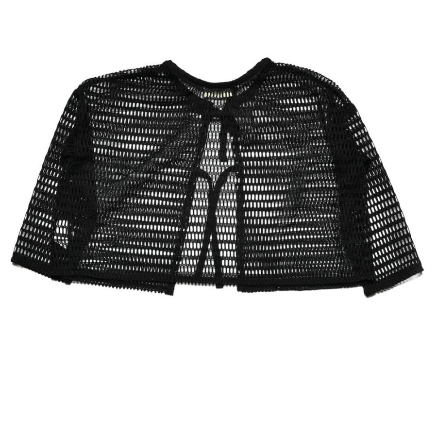 Needles ブラック メッシュ　カーディガン Mサイズ NEEDLES: ブラック メッシュ カーディガン | SSENSE 日本