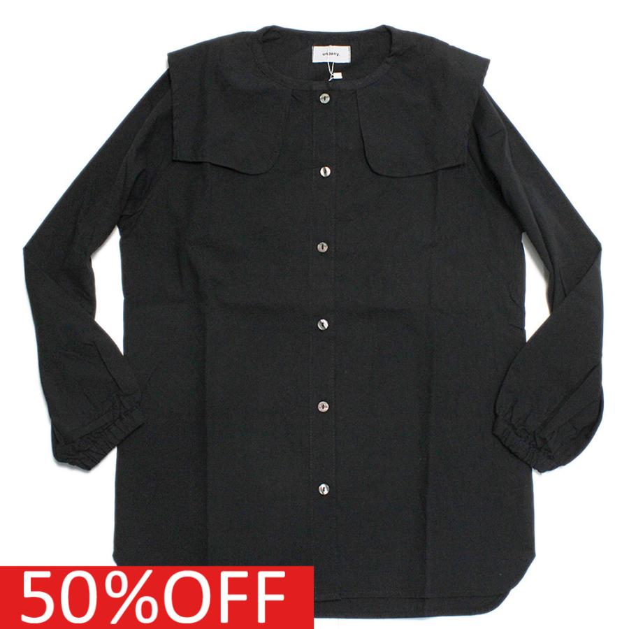 セール 50 Off シャツ ブラウス アンディニー スクエアカラーブラウス ブラック Bk Udy 01 3900 子供服サーカス ヤフーショップ 通販 Yahoo ショッピング